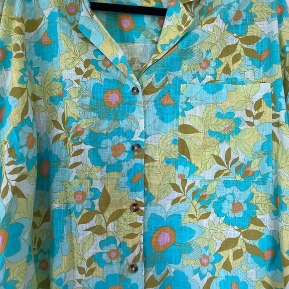NWT Billabong All Good Button-Down Top - Picture 3 of 5
